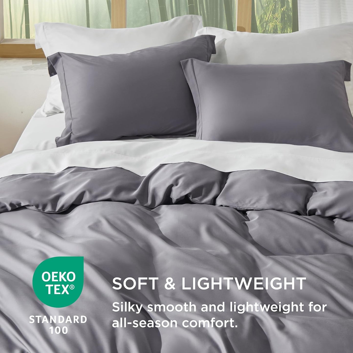 Rayon Derived from Bamboo Duvet Cover Set