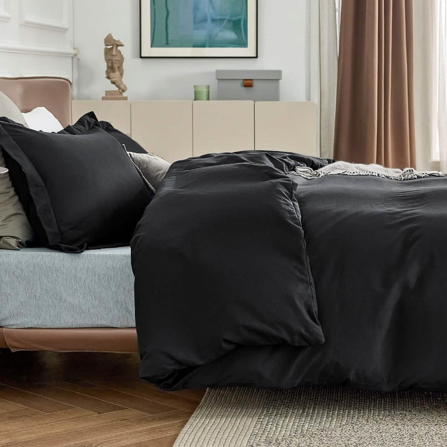 Brushed Polyester Microfiber Duvet Cover Set