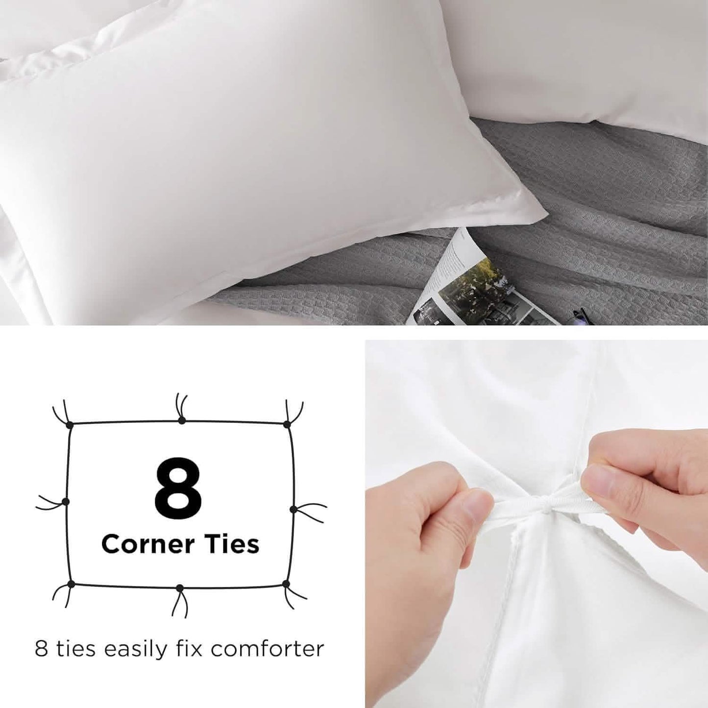Brushed Polyester Microfiber Duvet Cover Set