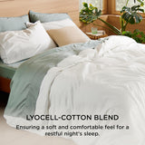 Bedsure Lyocell-Cotton Blend Prewashed Duvet Cover Set