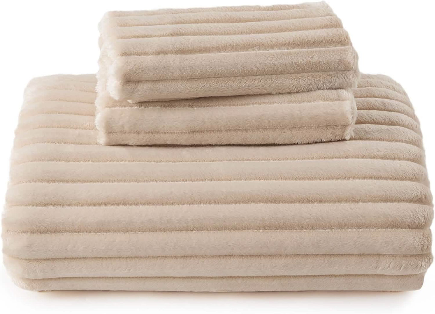 Striped Flannel Duvet Cover Set