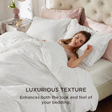 Bedsure 100% Cotton European Palace Jacquard Duvet Cover Set