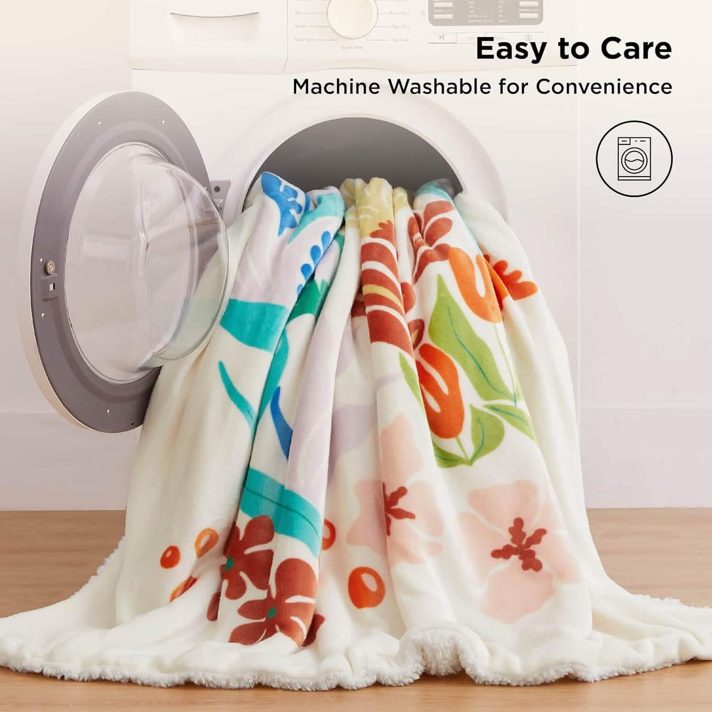 GentleSoft™ Printed Throw Sherpa Blanket Print