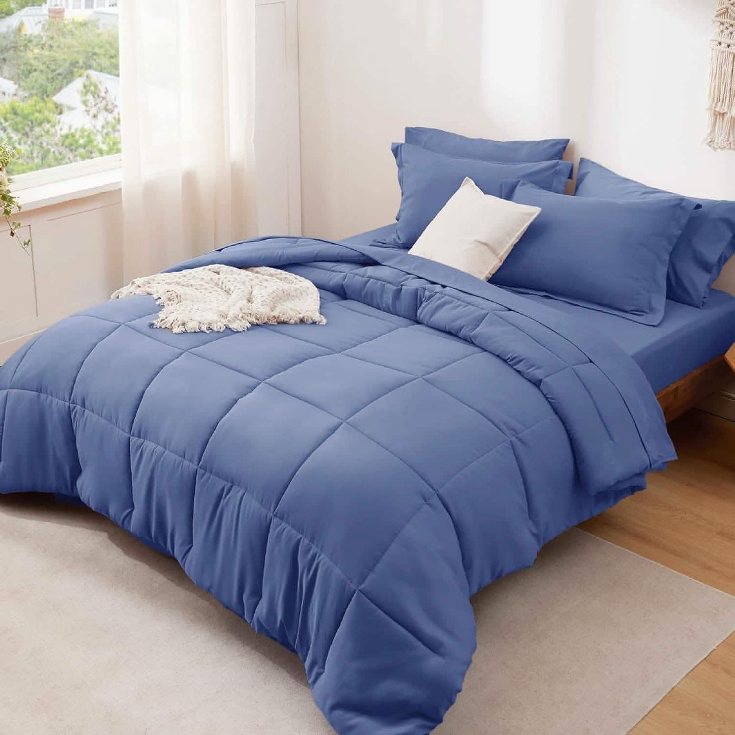 Comforter Set - 7 Pieces Solid