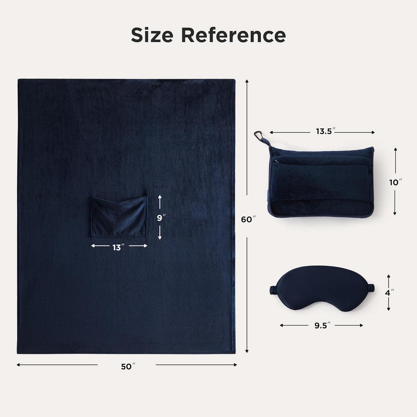 2-in-1 Flannel Travel Essential Set