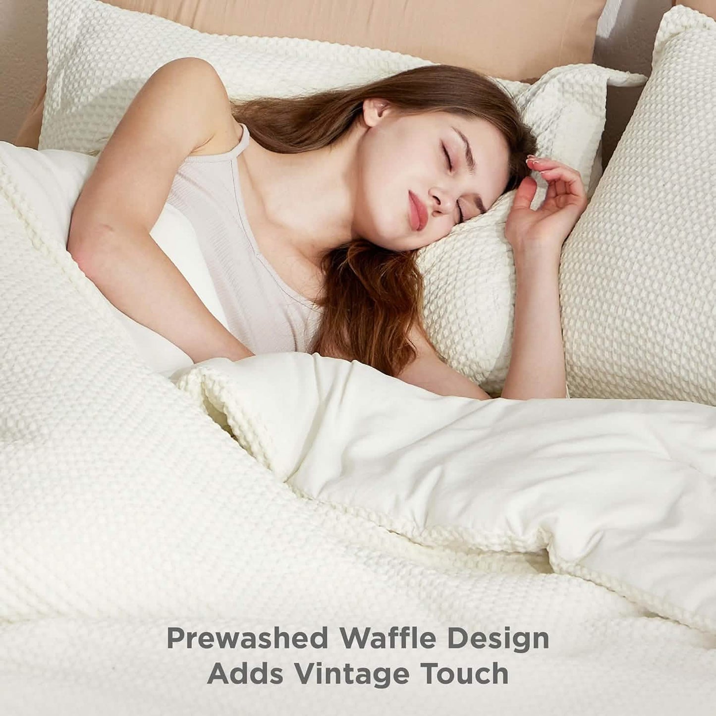 Classic Waffle Weave Comforter Set