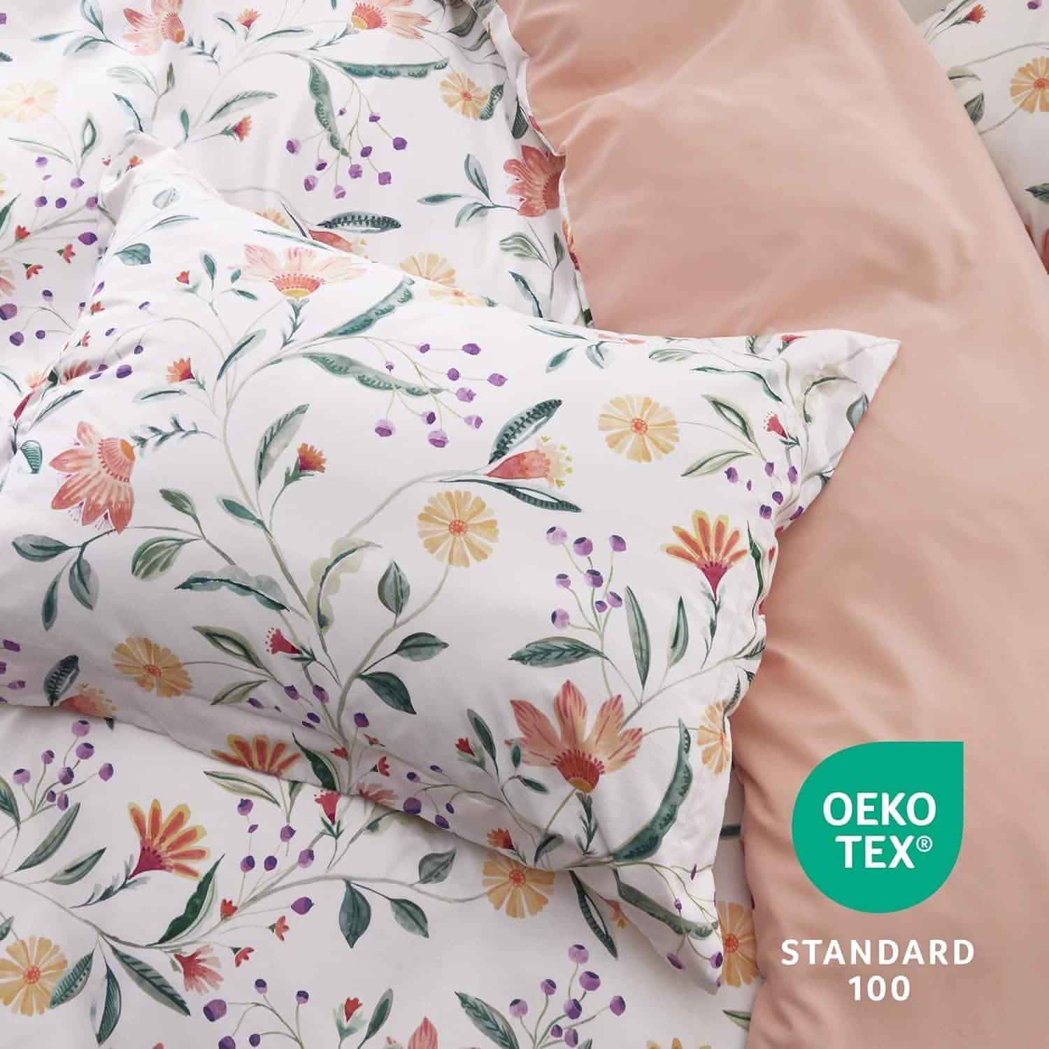 Exotic Foliage Pink Comforter Set
