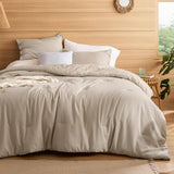 Washed Cotton Linen Comforter Set