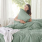 GentleSoft™ Clipped Jacquard Comforter Set