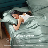 Bedsure Lyocell Cotton Sheet Set - Cooling Sheets