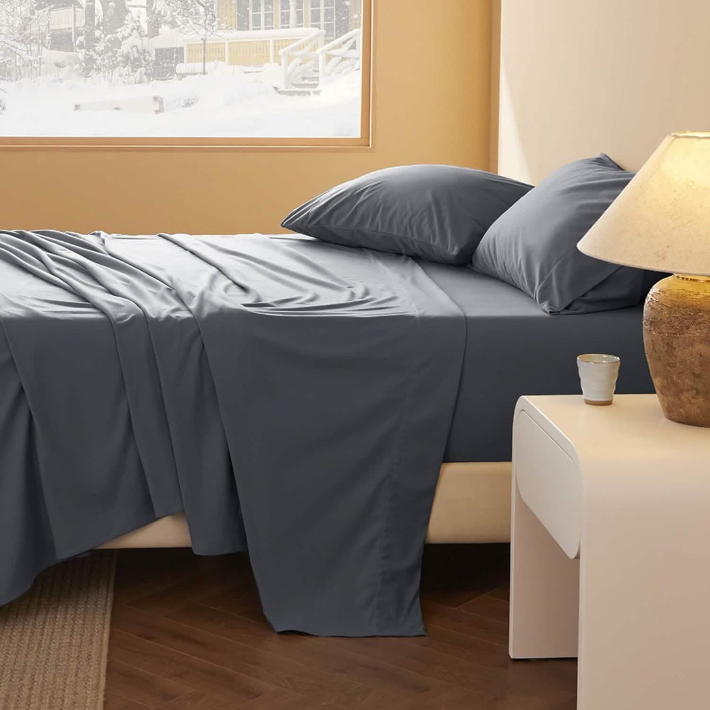 Faux Cotton Flannel Sheet Set
