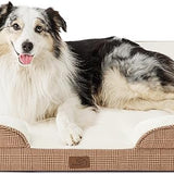 Orthopedic Checks Flannel Dog Sofa