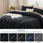 Prewashed Plain Comforter Set