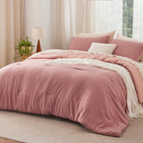 Prewashed Plain Comforter Set