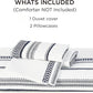 Yarn-Dyed Leaf Jacquard Duvet Cover Set
