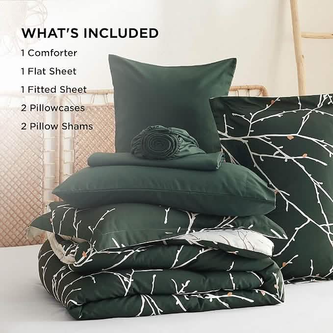 Tree Branch Floral Pattern Bed in A Bag