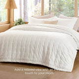 Washed Cotton Linen Blend Quilt Set