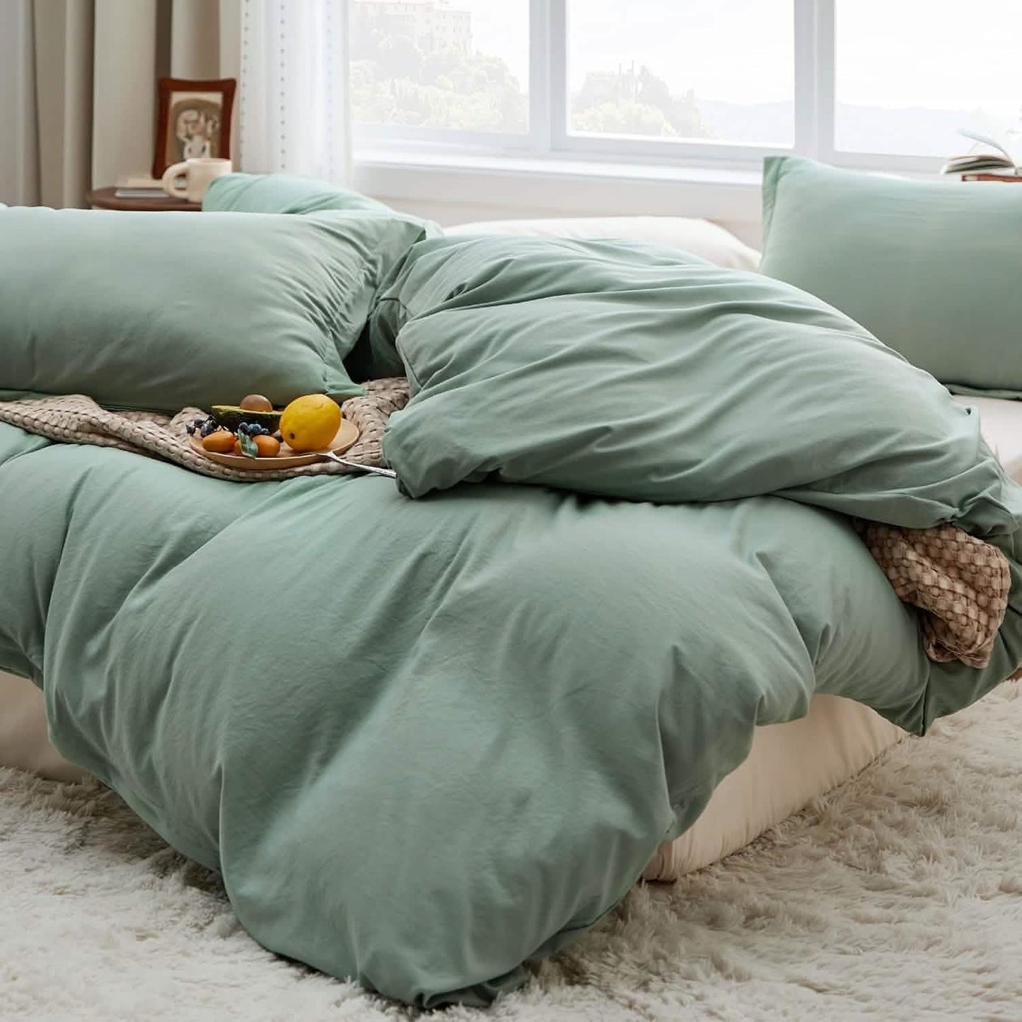ButterySoft Ultra Soft Hypoallergenic Microfiber Duvet Cover Set