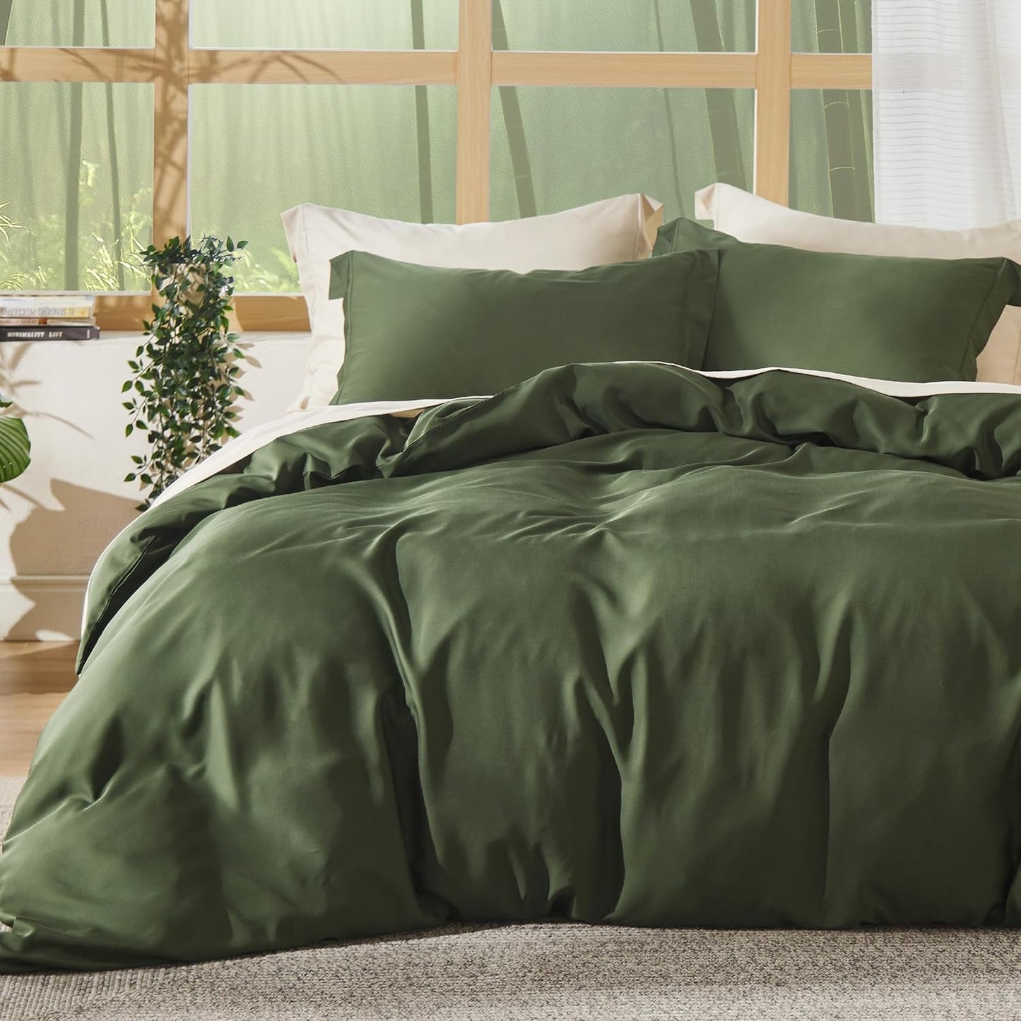 Rayon Derived from Bamboo Duvet Cover Set