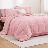 Bedsure Comforter Set - 7 Pieces Solid