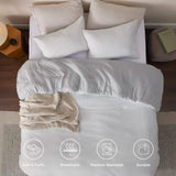 Prewashed Plain Comforter Set