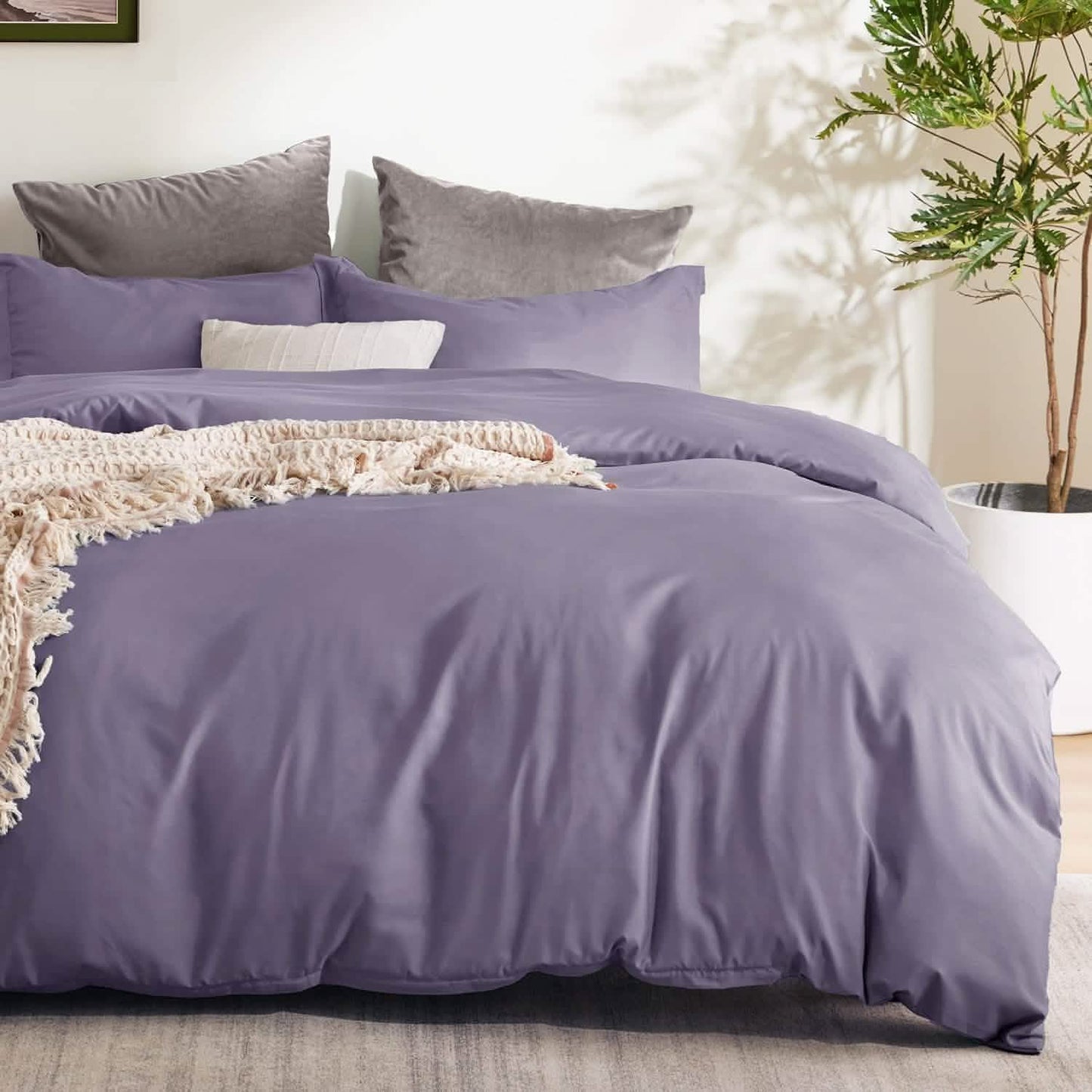 Brushed Polyester Microfiber Duvet Cover Set