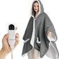 Heated Sherpa Fleece Blanket Hoodie