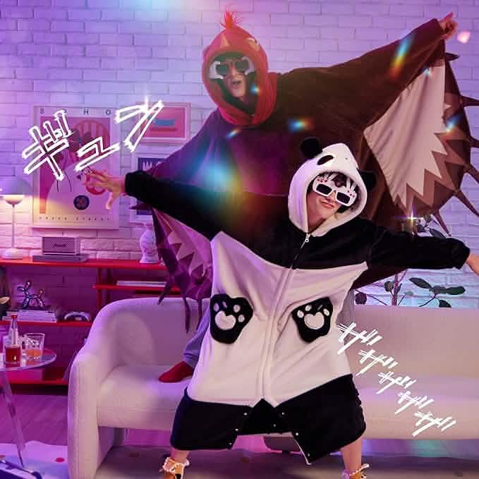 GentleSoft™ Wearable Shaggy Sherpa Panda Blanket Hoodie
