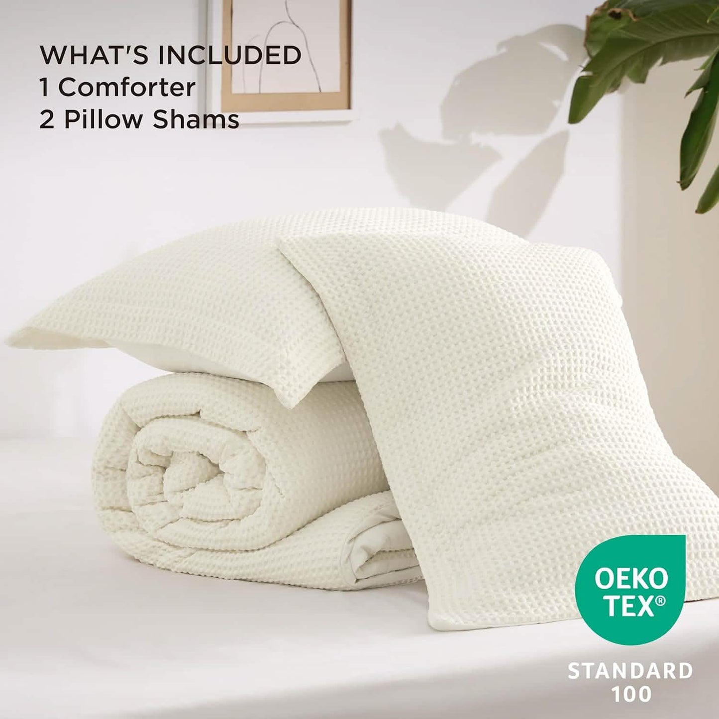 Classic Waffle Weave Comforter Set