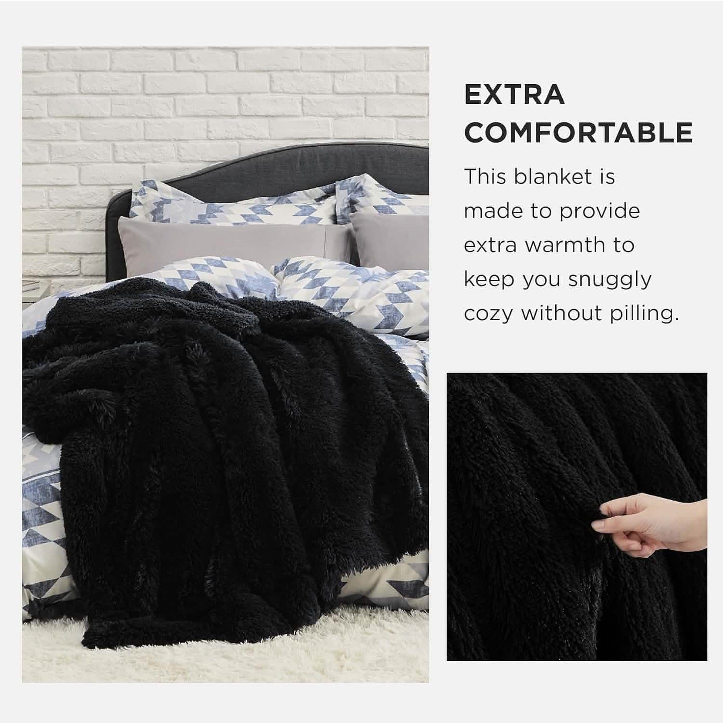 Fuzzy Faux Fur Blanket