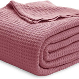 100% Cotton Waffle Weave Blankets