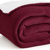 Sherpa and Fleece Reversible Blanket-2