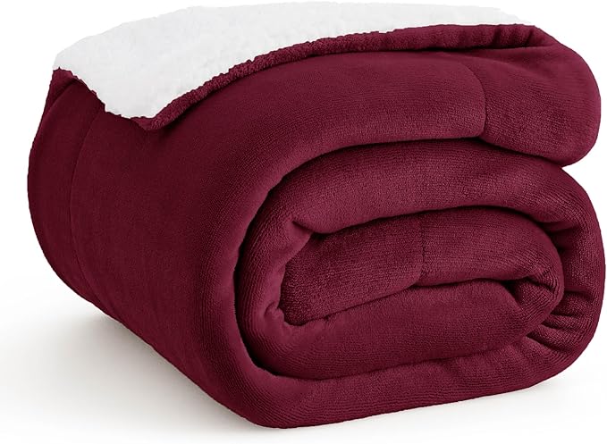 Sherpa and Fleece Reversible Blanket