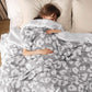 Textured Sherpa Fleece Blanket