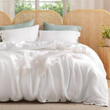 Rayon Derived from Bamboo and Linen Duvet Cover Set