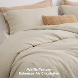 Bedsure Classic Waffle Weave Comforter Set