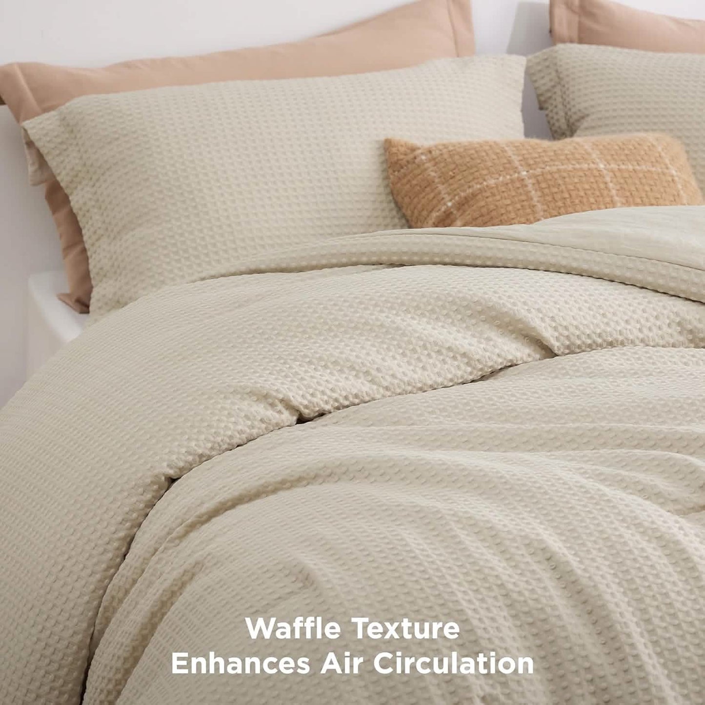 Classic Waffle Weave Comforter Set