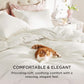 100% Cotton Stripe Slub Print Duvet Cover Set