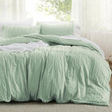 Striped Tufted Embroidery Duvet Cover Set