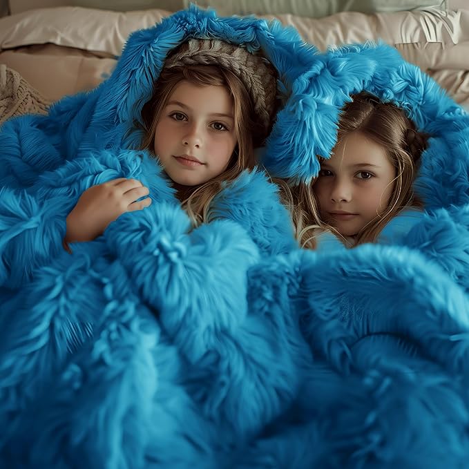 Fuzzy Faux Fur Blanket