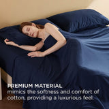Bedsure Faux Cotton Flannel Sheet Set