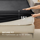 Bedsure Satin Fitted Sheet