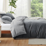 Reversible Two-Tone Sherpa Duvet Cover Set