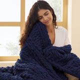 Chunky Knit Chenille Blanket