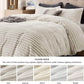 Striped Flannel Duvet Cover Set