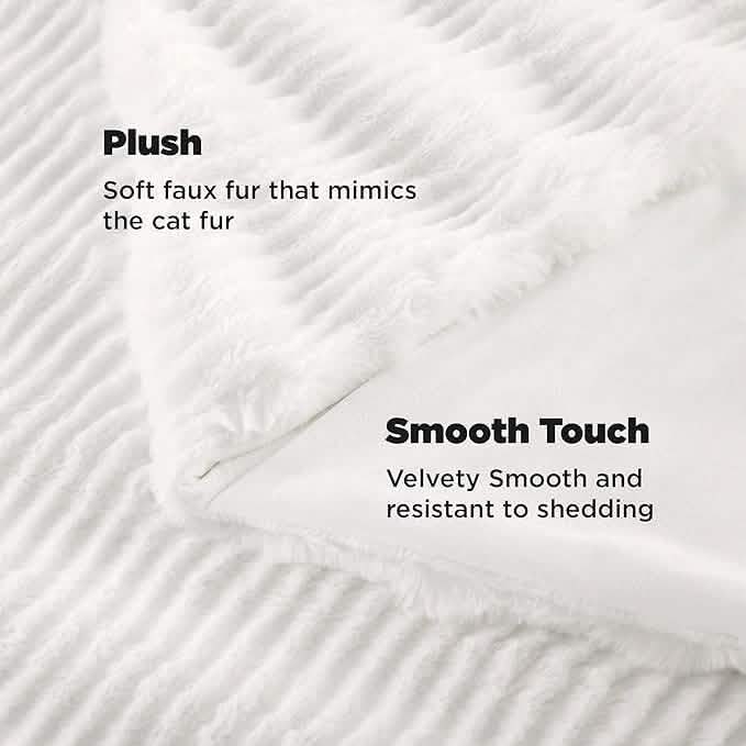 Fuzzy Wave Faux Fur Blanket