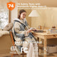 Heated Sherpa Fleece Blanket Hoodie