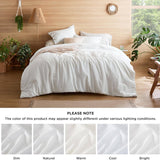 Washed Cotton Linen Comforter Set