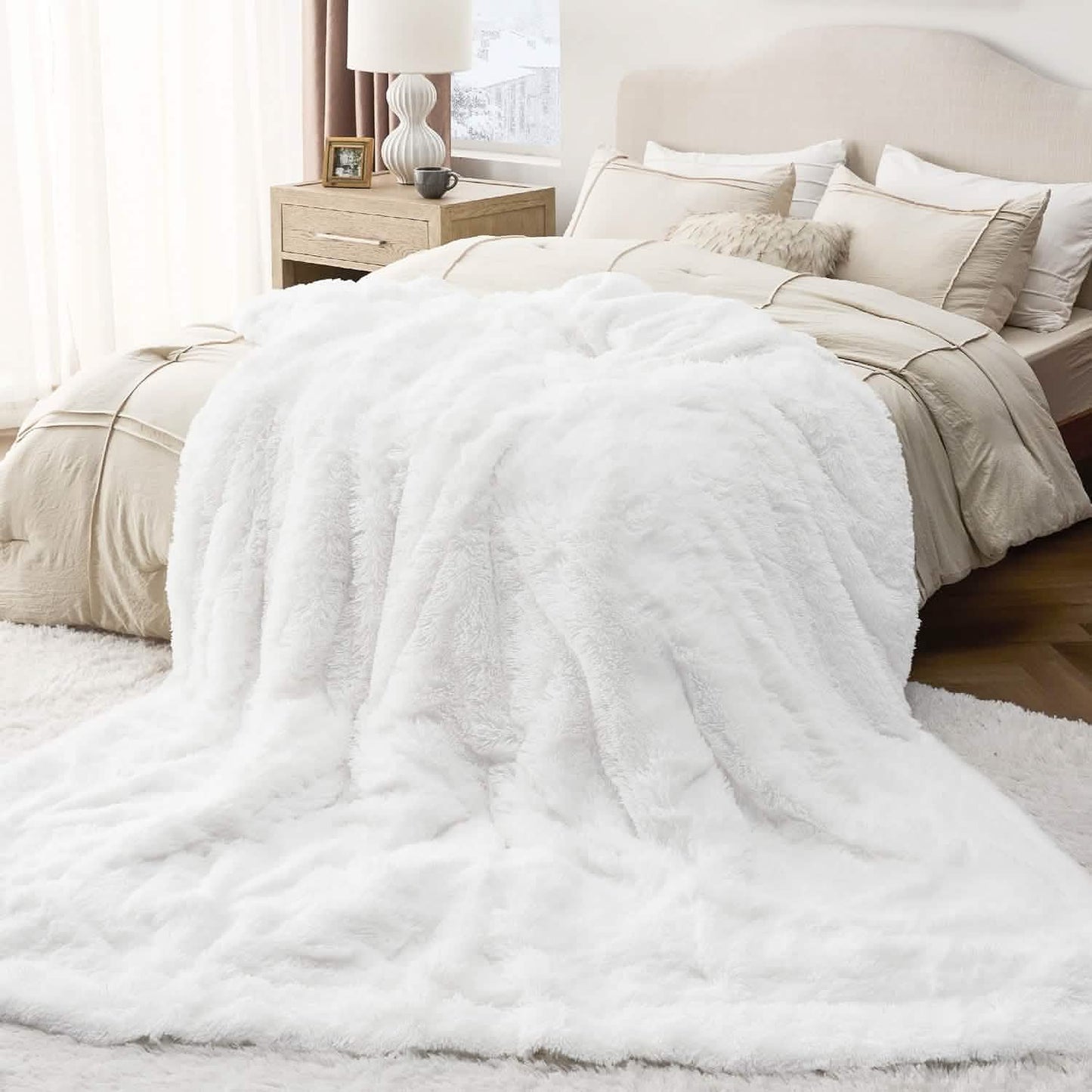 Fuzzy Faux Fur Blanket
