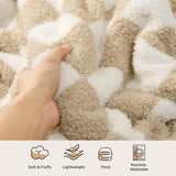 Bedsure Fluffy Fuzzy Plush Knit Throw Blanket